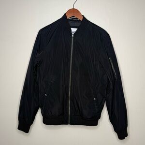 Old Navy Men’s Water-Resistant Bomber Jacket - Black - Size Small